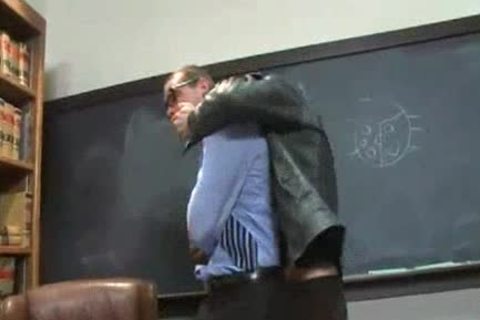 Straight Proffessor receives Edged And sex toy plowed In The Classroom