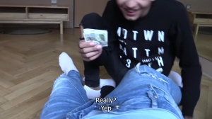 young Czech boy nails in his sister's room