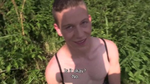 Super sleazy Czech lad with taut little butt