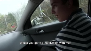 A boy with dirty body got pounded in the hotel