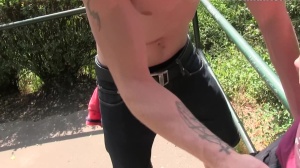 Sportive Czech non-professional in reality pov painfully