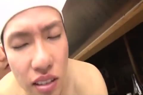 Sushi Chef unprotected In Kitchen