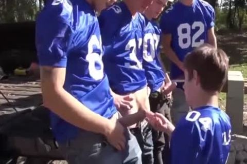 A homo Pack With large dongs. Outdoor homo gangbang