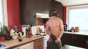 Maskurbate: Model Jake helps with nailing