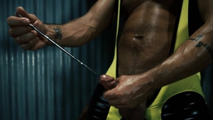 FetishMen - Dominic stroking