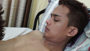 Gay Asian Twinkz - Gilbert licks big cock
