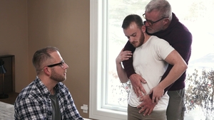 Luke holds hands while getting pounded